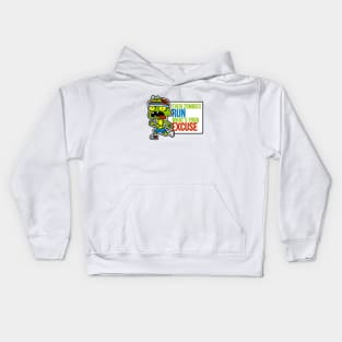 Even Zombies Run Kids Hoodie